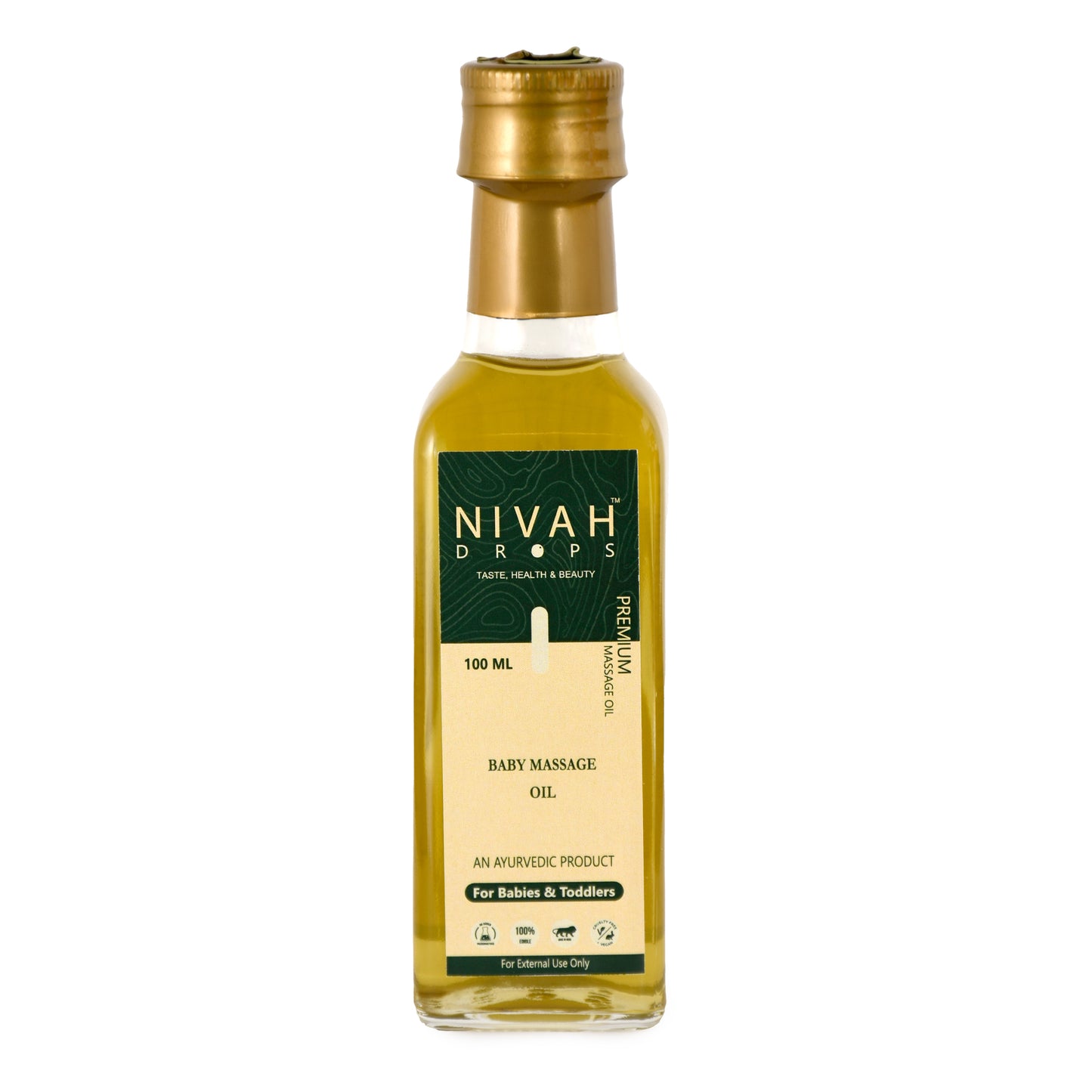 Natural Ayurvedic Baby Massage Oil for Gentle Skin Care