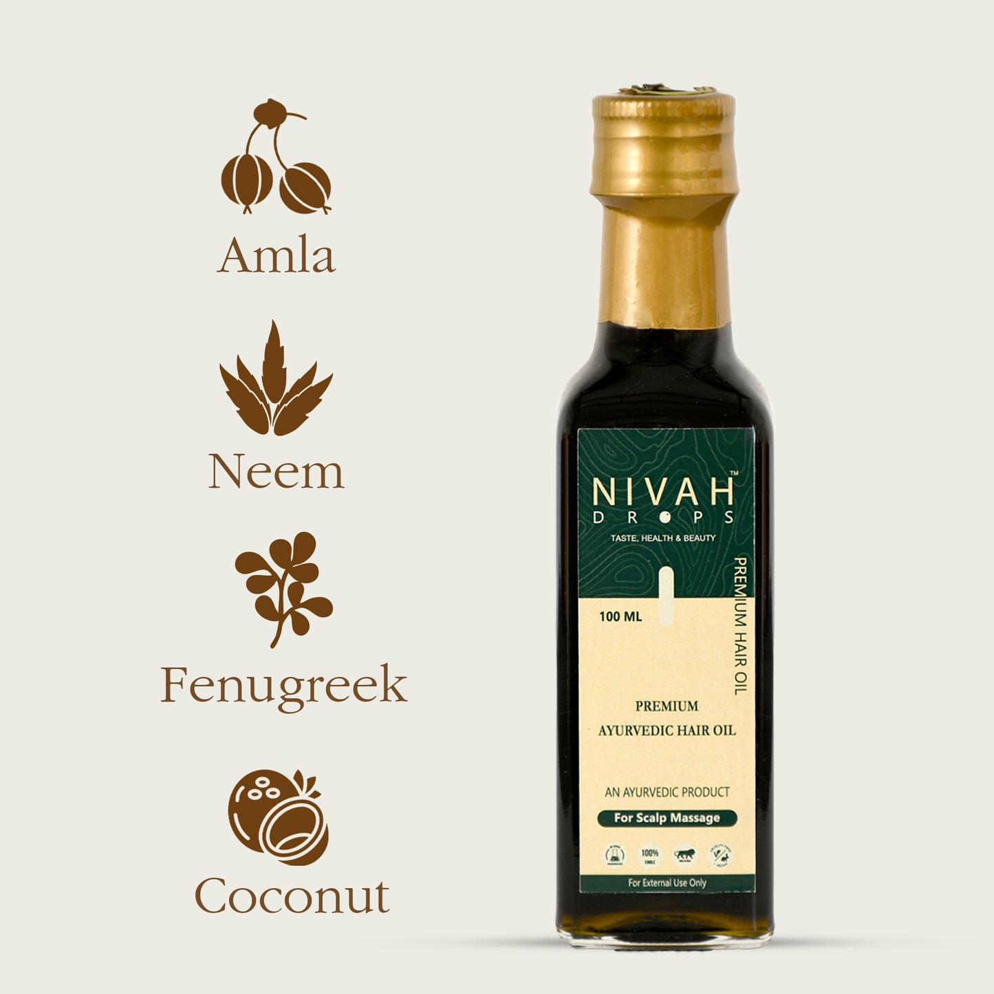 Nivah Premium Ayurvedic hair oil